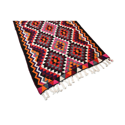 Extra lange Kurdi loper - 375x90 cm - HANDGEMAAKT