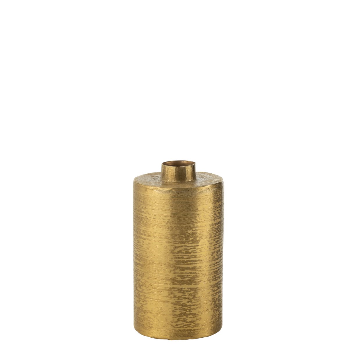 J-Line Vaas Rond Metaal Goud Small
