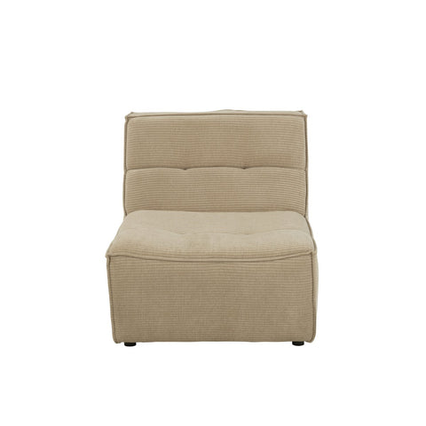 J-Line Sofa Grid Populierenhout/Schuim Donker Beige