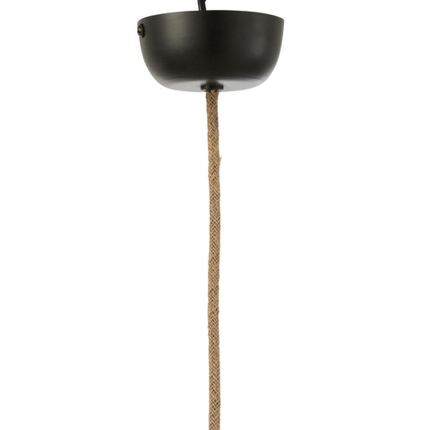 J-Line hanglamp Bol Bananenbladeren  - jute - naturel - small