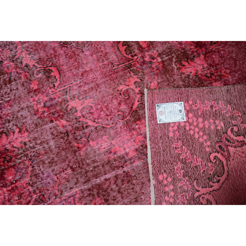 Roze vintage vloerkleed - 270x162 cm - HANDGEMAAKT