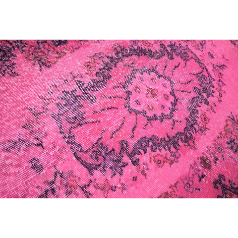 Roze vintage vloerkleed - 203x115 cm - HANDGEMAAKT