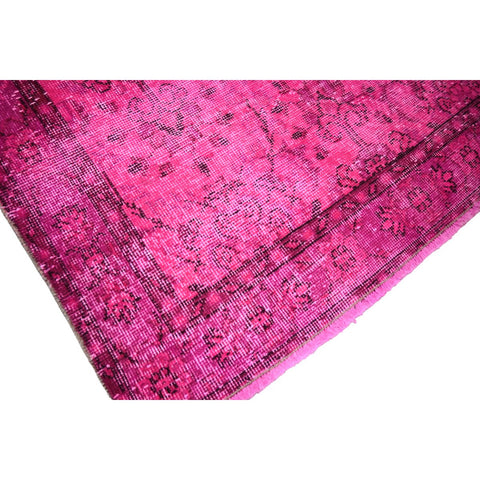 Roze vintage vloerkleed - 195x108 cm - HANDGEMAAKT