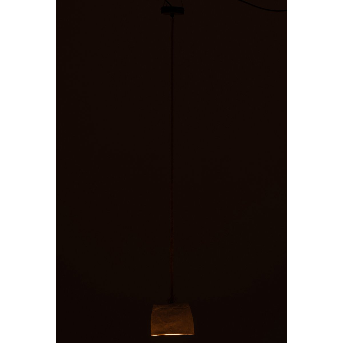 J-Line Hanglamp Cup Papier Mache Wit Small