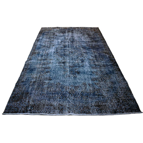 Blauw vintage vloerkleed - 267x164 cm - HANDGEMAAKT