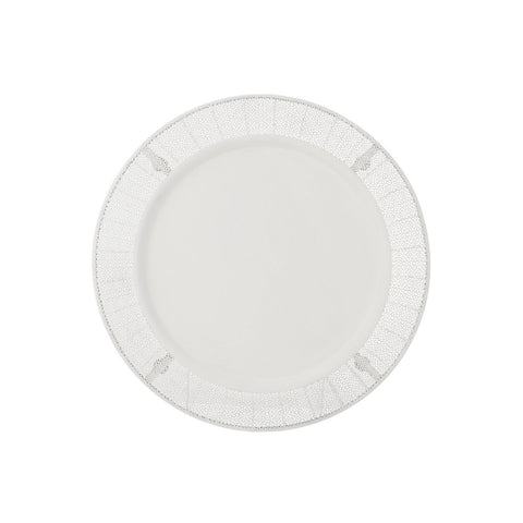 J-Line Antiek plateau - dienblad - metaal - wit