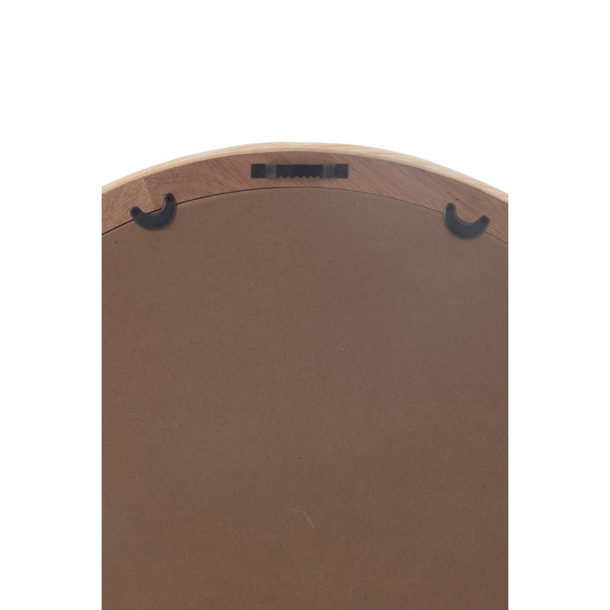 J-Line wandspiegel Rond Rotan/glas Naturel Medium