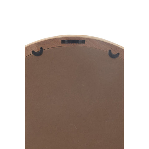 J-Line wandspiegel Rond Rotan/glas Naturel Medium