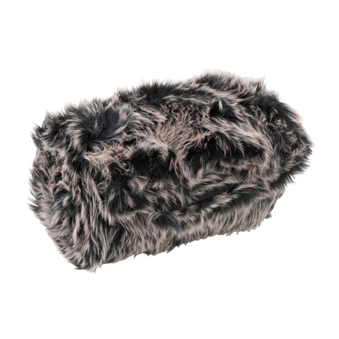 J-Line Plaid - nepbont - grijs/ zwart/ wit - 130 x 180 cm
