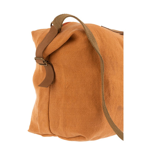 J-Line Strandtas Gewassen Jute Oranje