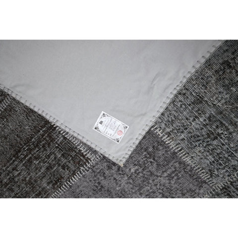 Grijs patchwork vloerkleed - 305x200 cm - HANDGEMAAKT