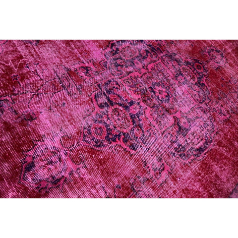 Roze vintage vloerkleed - 227x165 cm - HANDGEMAAKT