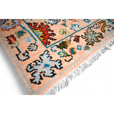 Beige Azeri vloerkleed - 96x68 cm - HANDGEMAAKT