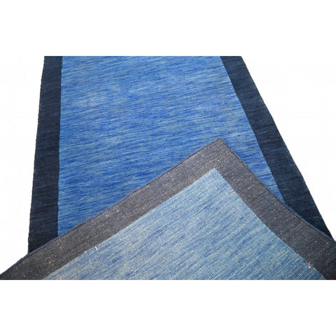 Blauw Gabbeh loper - 312x85 cm - HANDMGEMAAKT