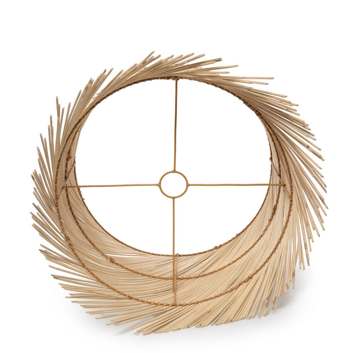 De rotan tafellamp kap - naturel