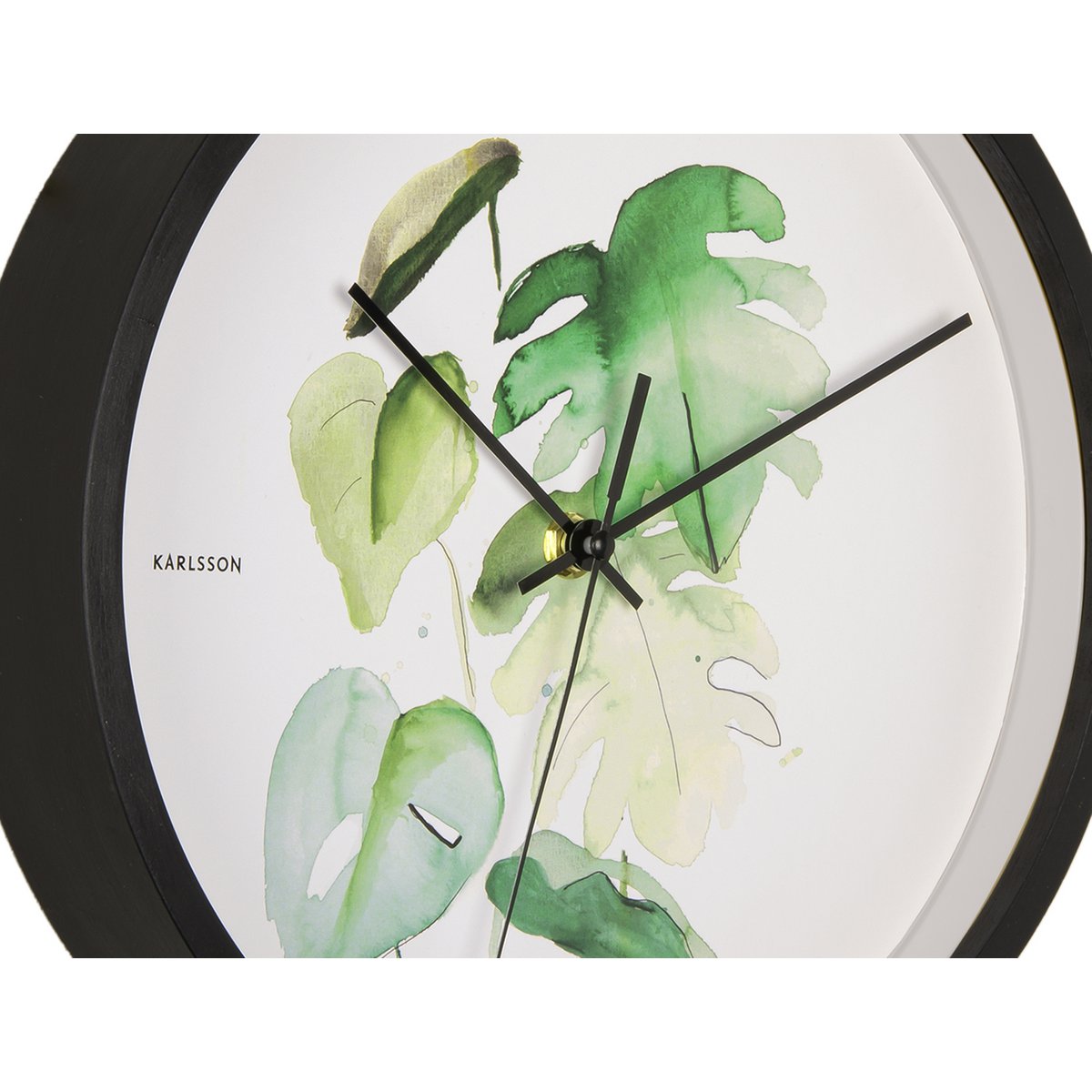 Wandklok Botanische Monstera