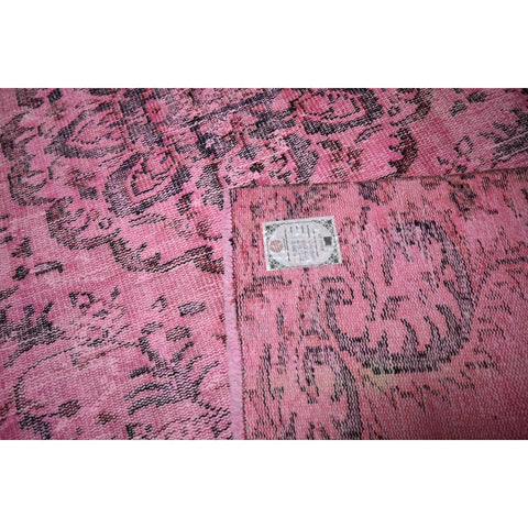 Roze vintage vloerkleed - 234x128 cm - HANDGEMAAKT