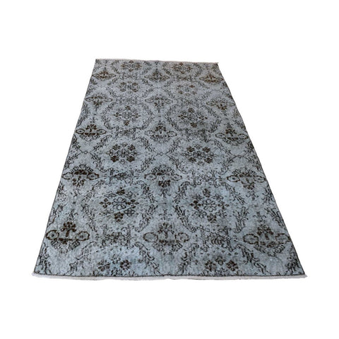 Grijs vintage vloerkleed - 209x110 cm - HANDGEMAAKT