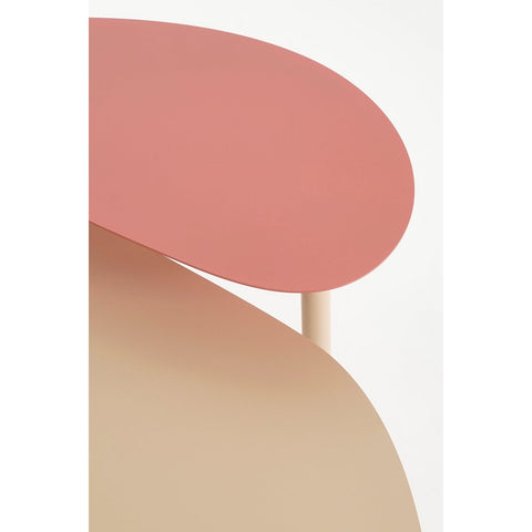 Selena Bijzettafel - L68 x B45 x H46 cm - Metaal - Roze