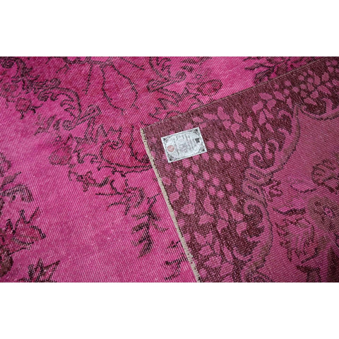 Roze vintage vloerkleed - 290x180 cm - HANDGEMAAKT