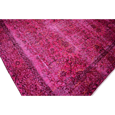 Roze vintage vloerkleed - 257x155 cm - HANDGEMAAKT