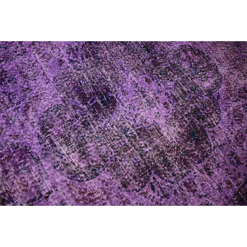 Paars vintage vloerkleed - 284x184 cm - HANDGEMAAKT