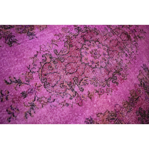Paars vintage vloerkleed - 281x165 cm - HANDGEMAAKT