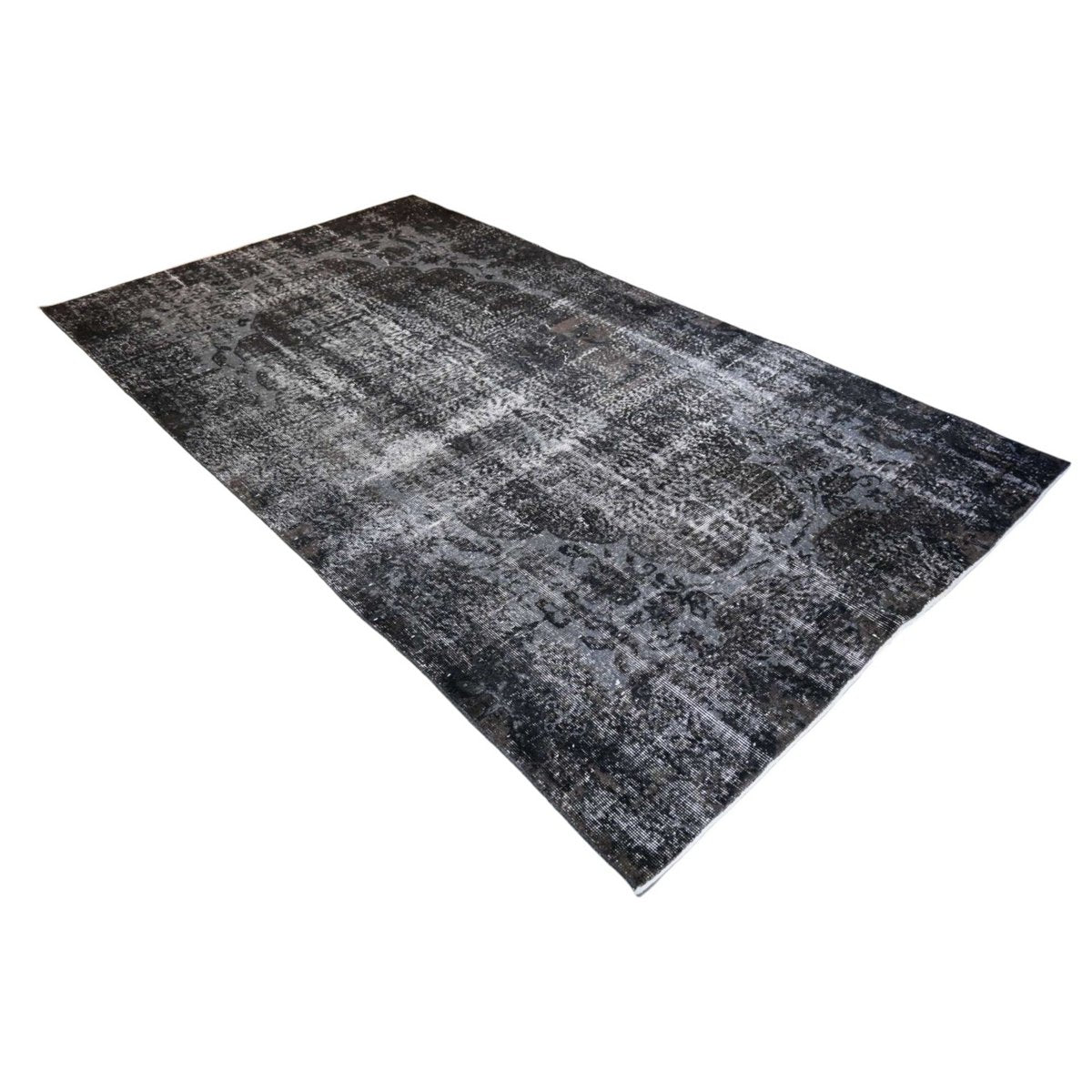Grijs vintage vloerkleed - 276x156 cm - HANDGEMAAKT