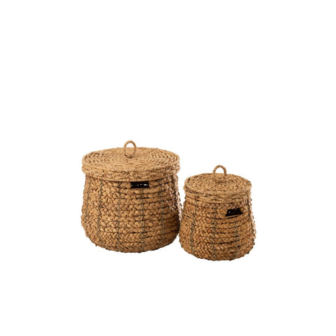 J-Line Set Van 2 Manden Maurice Waterhyacint Naturel