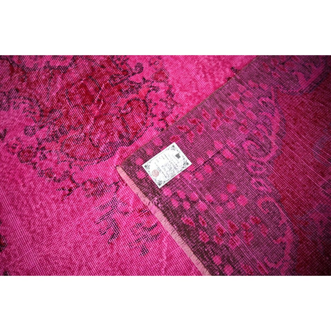 Roze vintage vloerkleed - 286x196 cm - HANDGEMAAKT