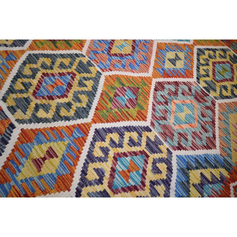 Kleurrijke kelim - 200x150 cm - HANDGEMAAKT
