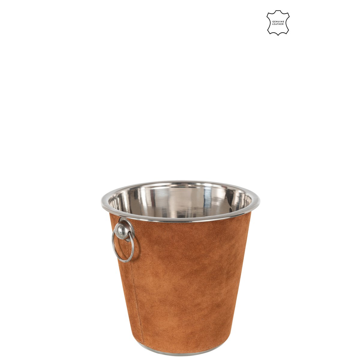 J-Line ijsemmer rond - leder - cognac