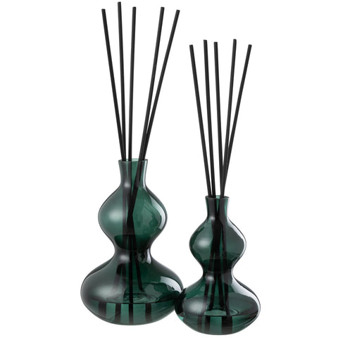 J-Line Geurolie Cedar Breeze Glas Donkergroen Large