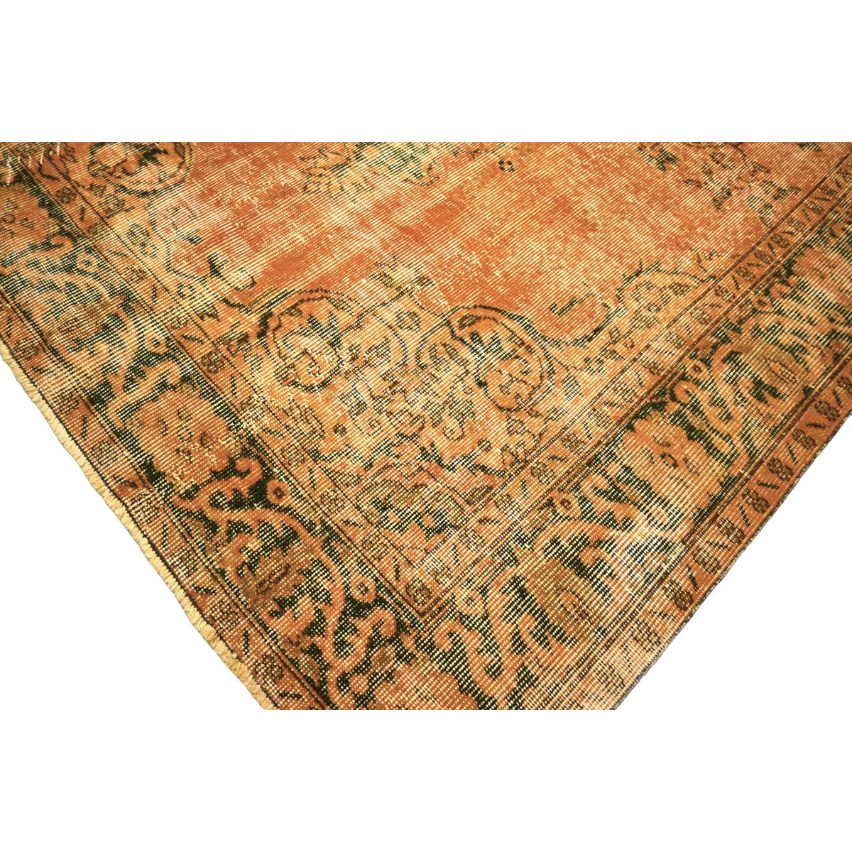 Geel vintage vloerkleed - 248x168 cm - HANDGEMAAKT
