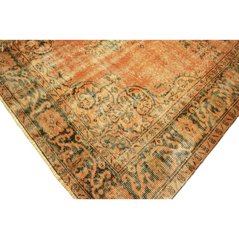 Geel vintage vloerkleed - 248x168 cm - HANDGEMAAKT