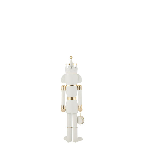 J-Line Notenkraker Ijzer Goud/Wit Medium