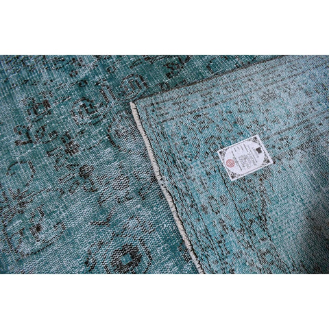 Turkoois vintage vloerkleed - 256x160 cm - HANDGEMAAKT