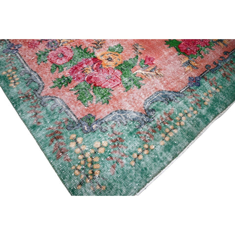 Bloemen vintage vloerkleed - 314x213 cm - HANDGEMAAKT