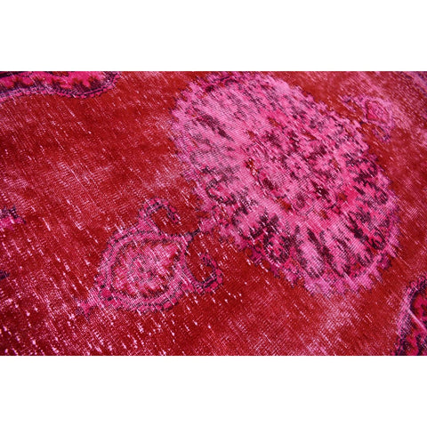 Roze vintage vloerkleed - 295x174 cm - HANDGEMAAKT