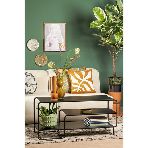 Jules Salontafel - L110 x B38 x H50 cm - Metaal - Zwart