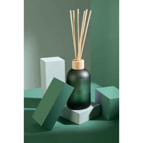 J-Line geurolie + stokjes Accords Essentiels - mat hout - groen