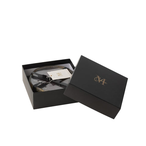 J-Line Geurkaars M-Chic Glas Goud/Zwart Medium-20U