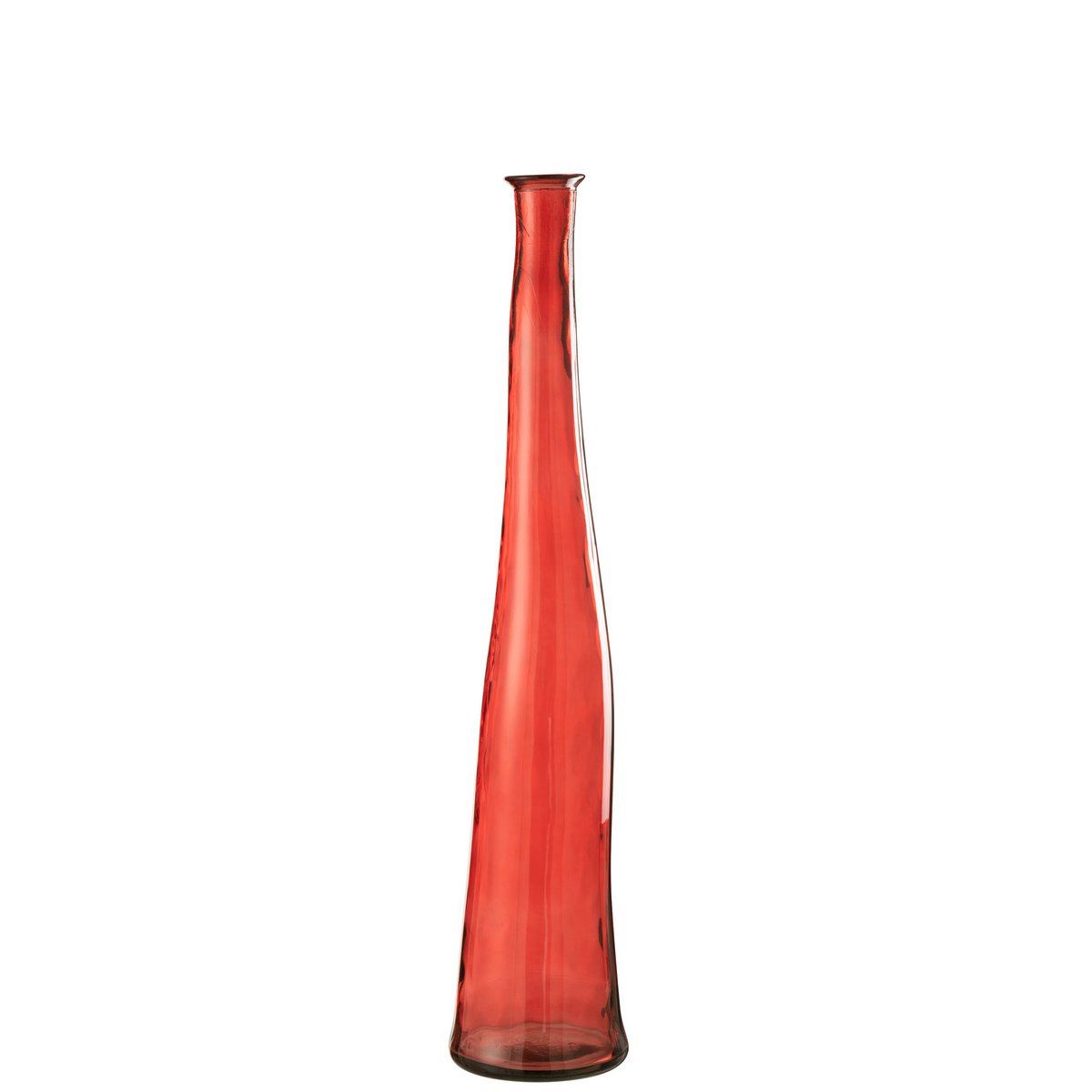 J-Line vaas Viooltje - glas - rood - medium