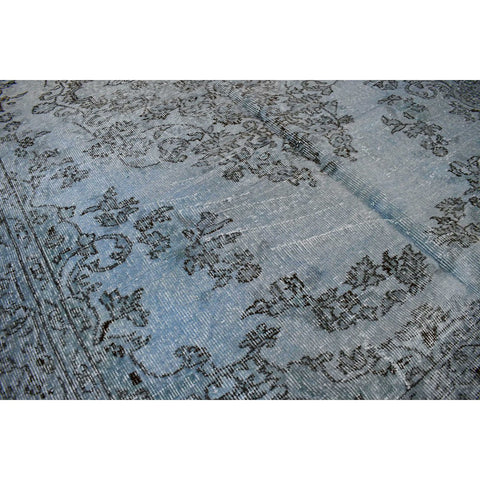 Blauw vintage vloerkleed - 265x170 cm - HANDGEMAAKT