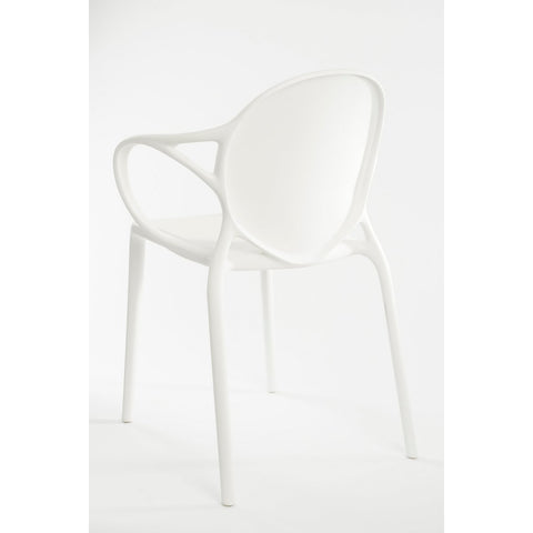 Nebraska Tuinstoel - L56 x B57 x H80 cm - Polypropyleen - Wit