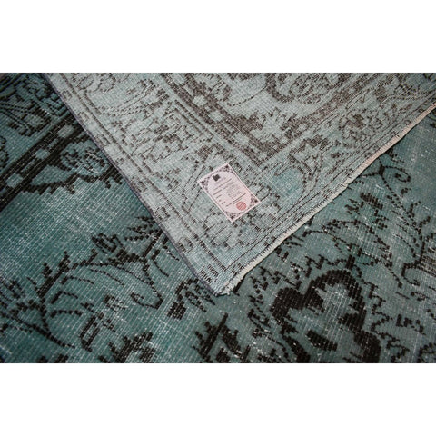 Turquoise vintage vloerkleed - 277x181 cm - HANDGEMAAKT
