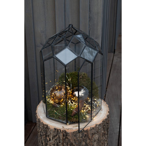 J-Line Terrarium Glas/Metaal Zwart Medium