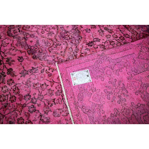 Roze vintage vloerkleed - 280x164 cm - HANDGEMAAKT
