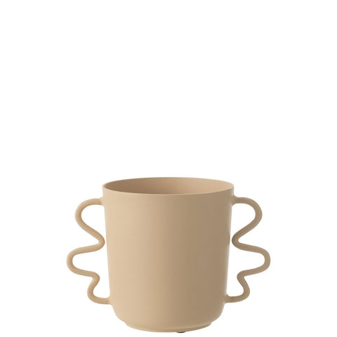 J-Line vaas Julien - aluminium - beige