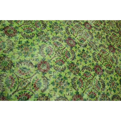 Groen vintage vloerkleed - 290x190 cm - HANDGEMAAKT
